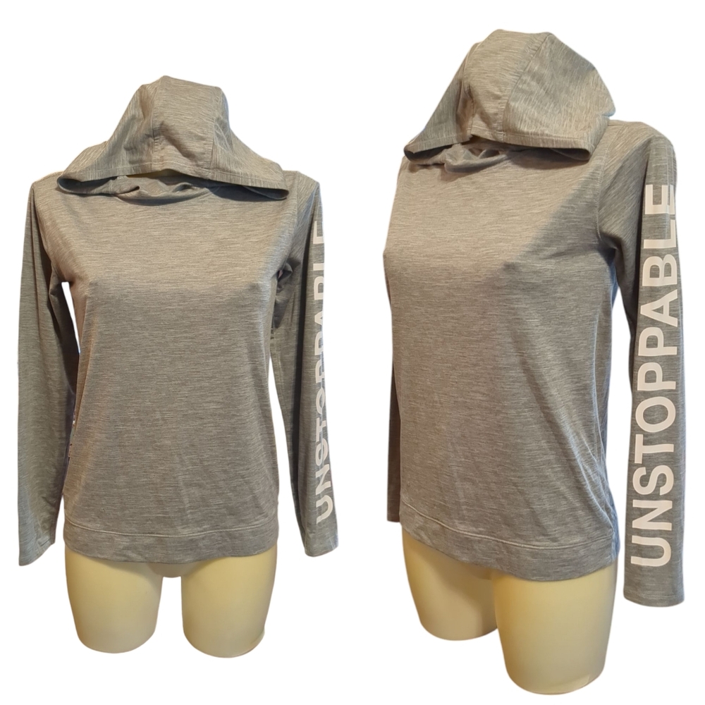 ATHLETA GIRL Grey Lightweight Stretchy Hoodie
